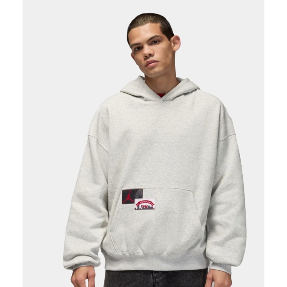 JORDAN BROOKLYN Large OVERSIZED PULLOVER FLEECE MENS LIFESTYLE HOODIE IM7943-050